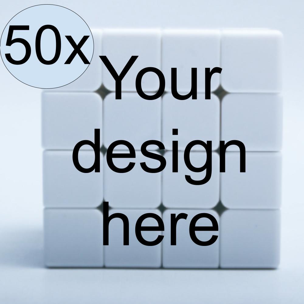 Bulk 4x4 Custom Cubes – 50 Pack for Promotions