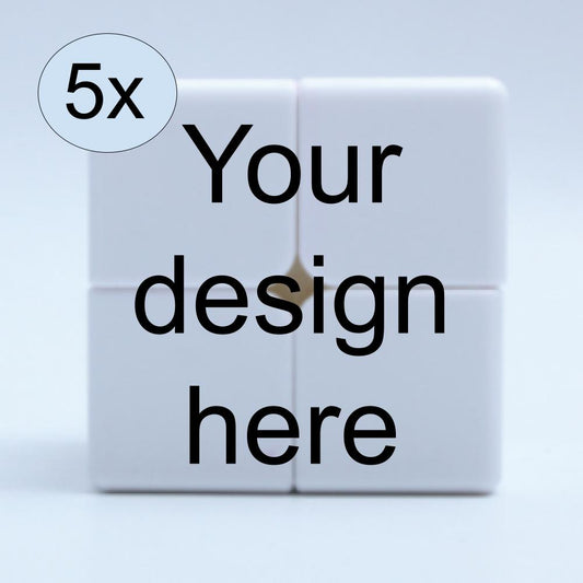 Set of 5 Custom 2x2 Cubes – Personalised Puzzle Pack